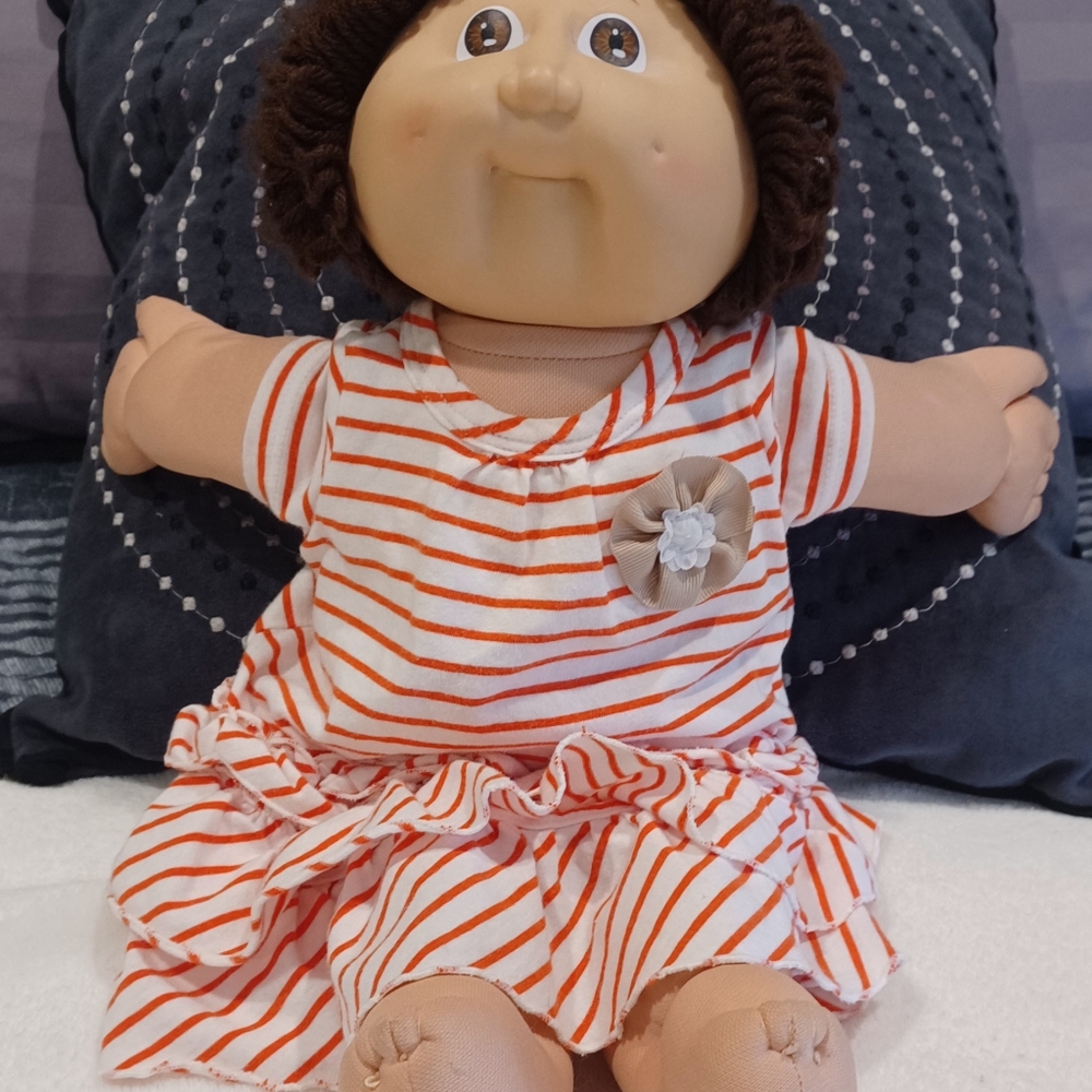 1985 Xavier Roberts Signed Auburn Hair Girl Cabbage Patch Doll